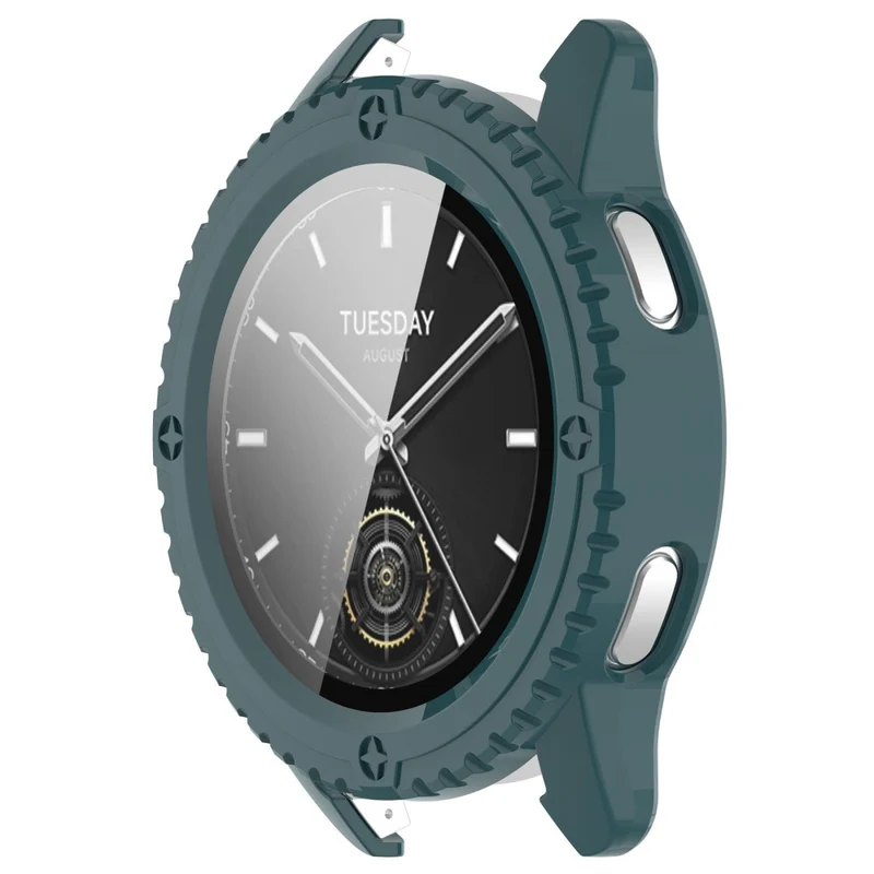 Xiaomi Watch S3 Protective Cover Hard Bump Resistant Watch Case with Tempered Glass Screen Protector