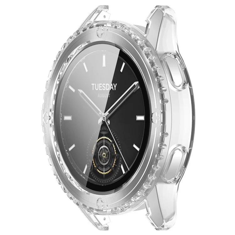 Xiaomi Watch S3 Protective Cover Hard Bump Resistant Watch Case with Tempered Glass Screen Protector