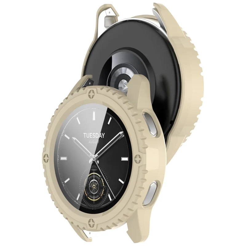 Xiaomi Watch S3 Protective Cover Hard Bump Resistant Watch Case with Tempered Glass Screen Protector