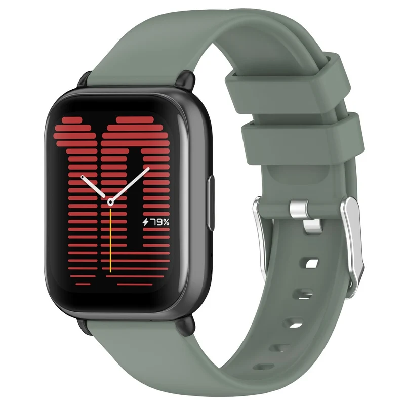 Huami Amazfit Active / GTS 4 Mini Silicone Watch Band 20mm Replacement Strap - Army Green