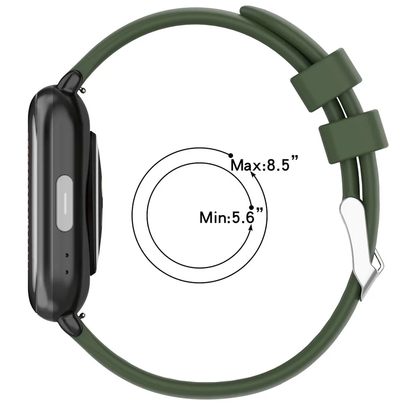 Huami Amazfit Active / GTS 4 Mini Silicone Watch Band 20mm Replacement Strap - Army Green