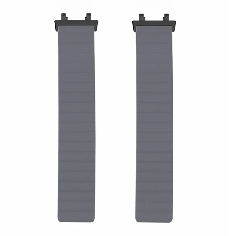 Huami Amazfit Active Edge (A2212) Magnetic Watch Band Silicone Watch Strap - Black+Orange