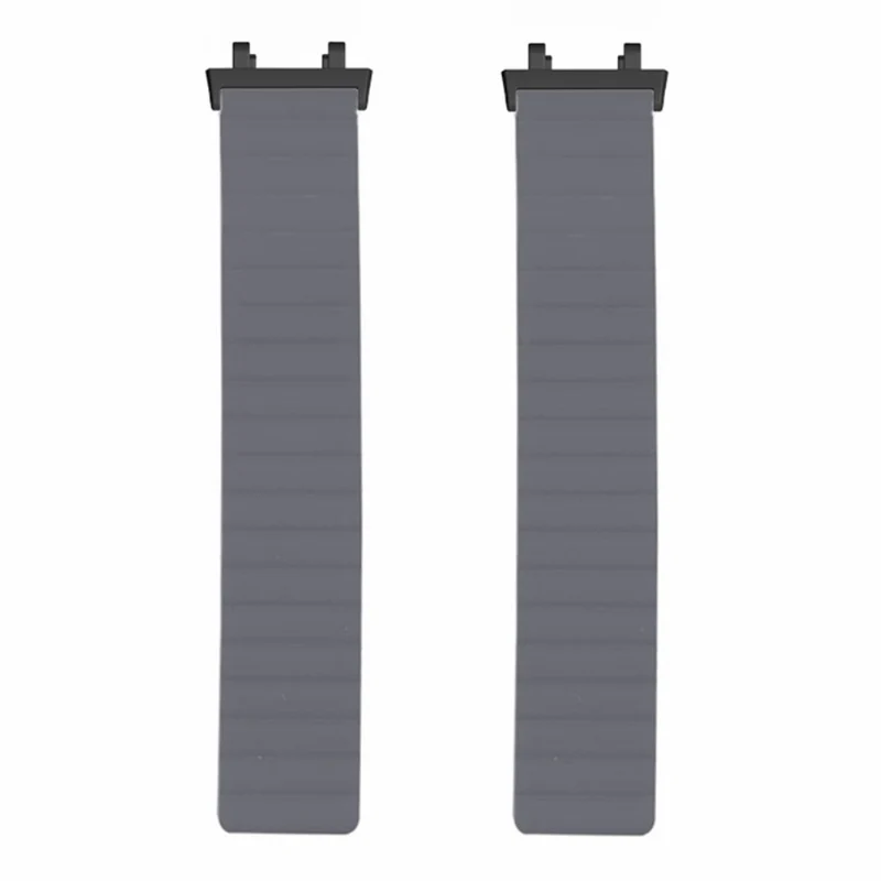 Huami Amazfit Active Edge (A2212) Magnetic Watch Band Silicone Watch Strap - Black+Orange