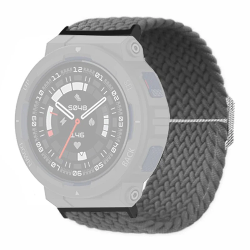Huami Amazfit Active Edge (A2212) Watch Band Braided Nylon Adjustable Straps - Rainbow