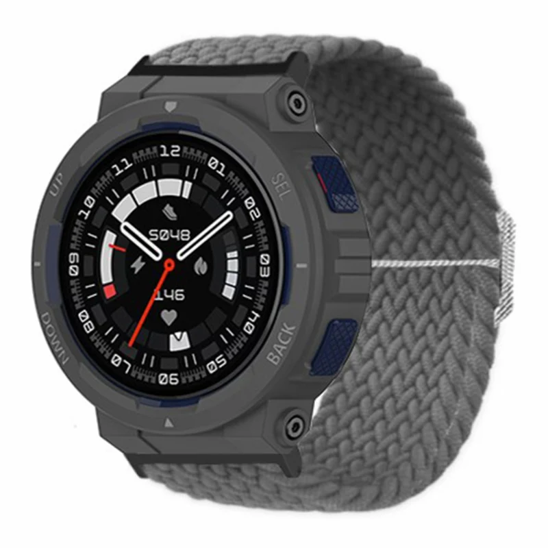 Huami Amazfit Active Edge (A2212) Watch Band Braided Nylon Adjustable Straps - Rainbow