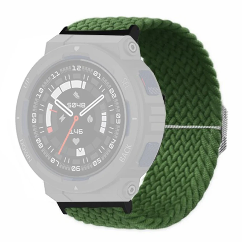 Huami Amazfit Active Edge (A2212) Watch Band Braided Nylon Adjustable Straps - Rainbow