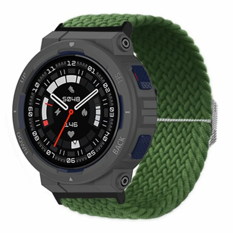 Huami Amazfit Active Edge (A2212) Watch Band Braided Nylon Adjustable Straps - Rainbow