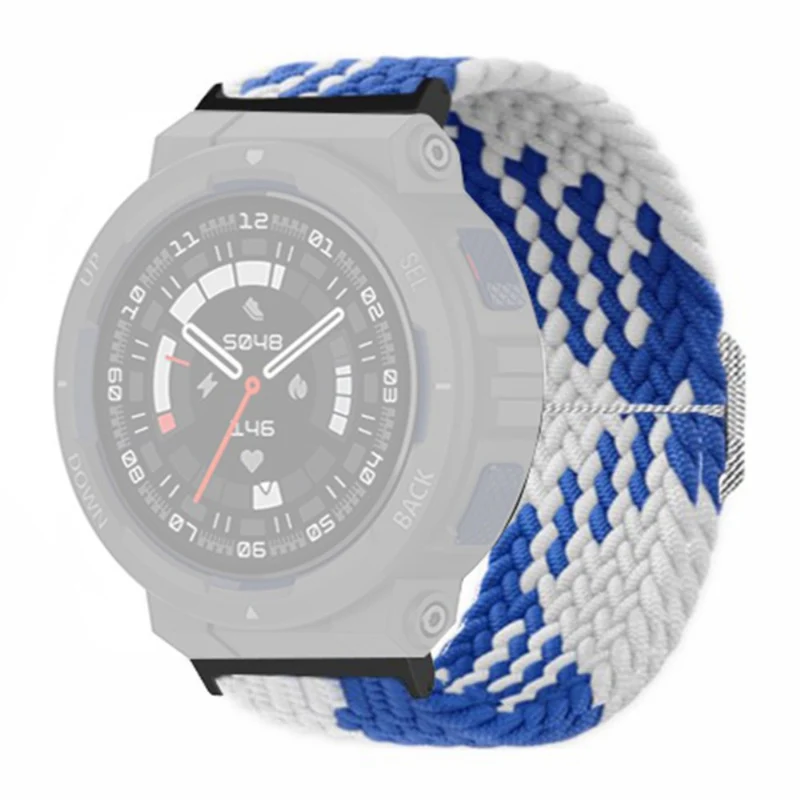 Huami Amazfit Active Edge (A2212) Watch Band Braided Nylon Adjustable Straps - Rainbow