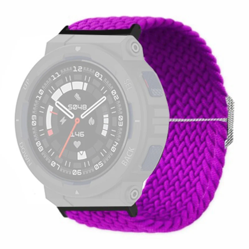 Huami Amazfit Active Edge (A2212) Watch Band Braided Nylon Adjustable Straps - Rainbow