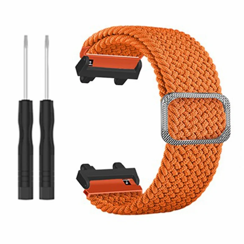 Huami Amazfit Active Edge (A2212) Watch Band Braided Nylon Adjustable Straps - Rainbow