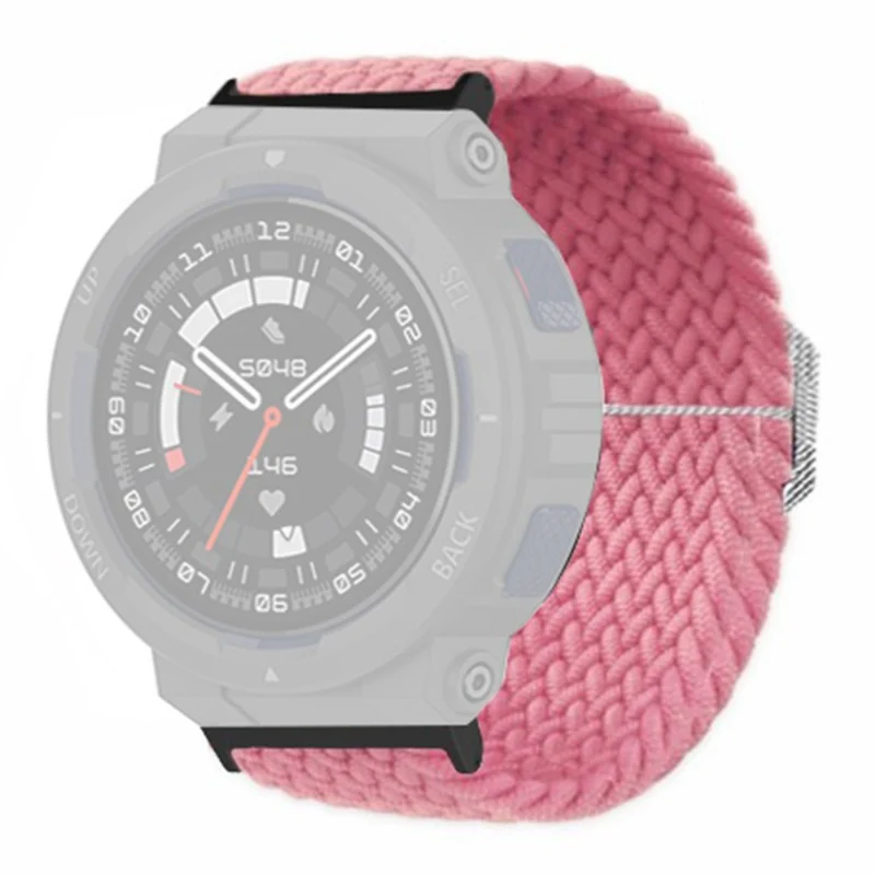 Huami Amazfit Active Edge (A2212) Watch Band Braided Nylon Adjustable Straps - Rainbow