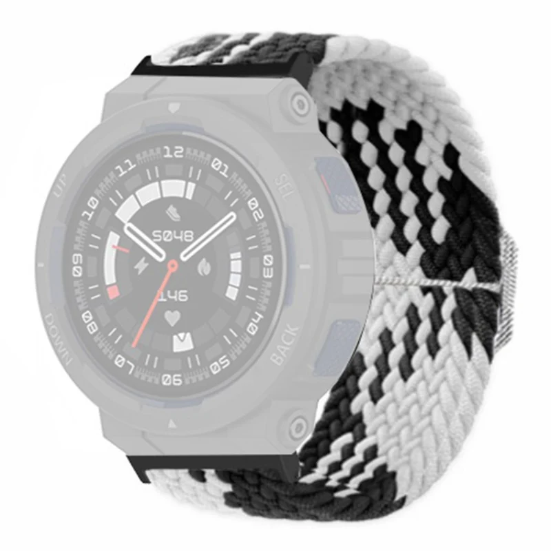 Huami Amazfit Active Edge (A2212) Watch Band Braided Nylon Adjustable Straps - Rainbow