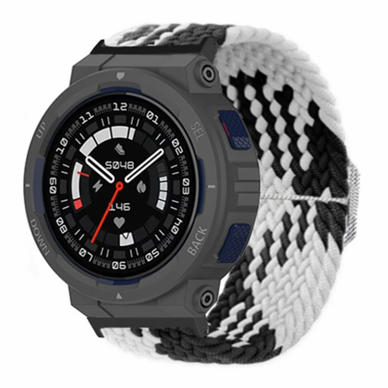 Huami Amazfit Active Edge (A2212) Watch Band Braided Nylon Adjustable Straps - Rainbow