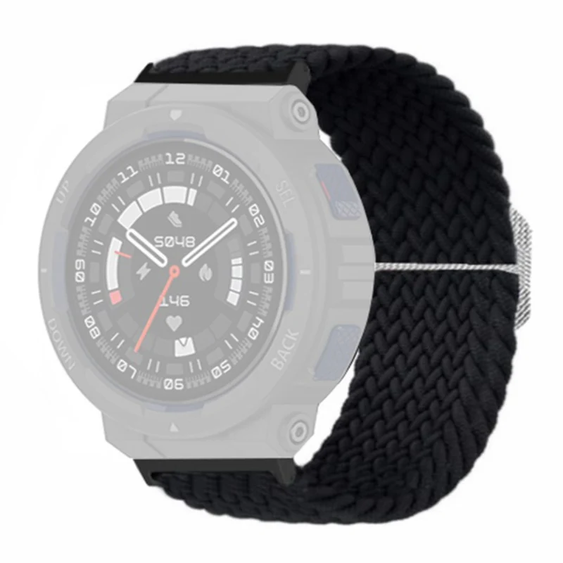 Huami Amazfit Active Edge (A2212) Watch Band Braided Nylon Adjustable Straps - Rainbow