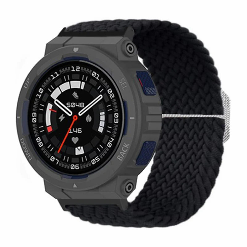 Huami Amazfit Active Edge (A2212) Watch Band Braided Nylon Adjustable Straps - Rainbow