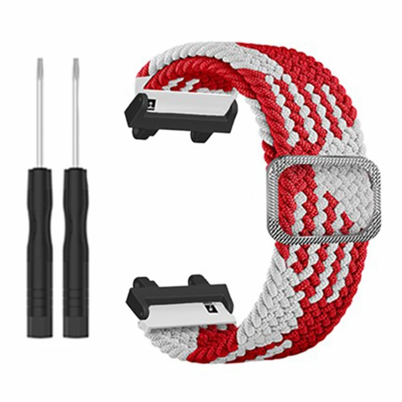 Huami Amazfit Active Edge (A2212) Watch Band Braided Nylon Adjustable Straps - Rainbow