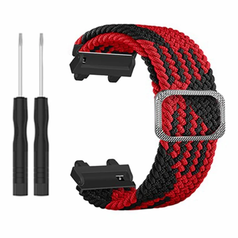 Huami Amazfit Active Edge (A2212) Watch Band Braided Nylon Adjustable Straps - Rainbow