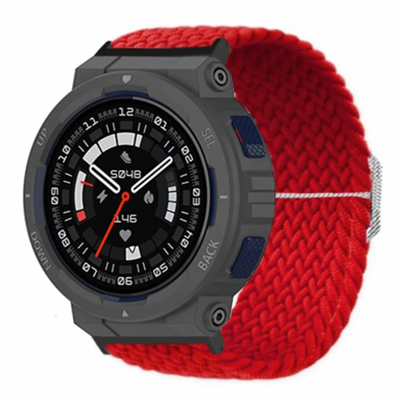 Huami Amazfit Active Edge (A2212) Watch Band Braided Nylon Adjustable Straps - Rainbow