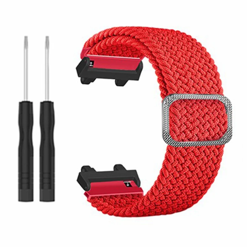 Huami Amazfit Active Edge (A2212) Watch Band Braided Nylon Adjustable Straps - Rainbow
