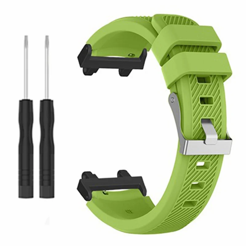 Huami Amazfit Active Edge A2212 Watch Band Twill Texture Silicone Strap Replacement - Mint Green
