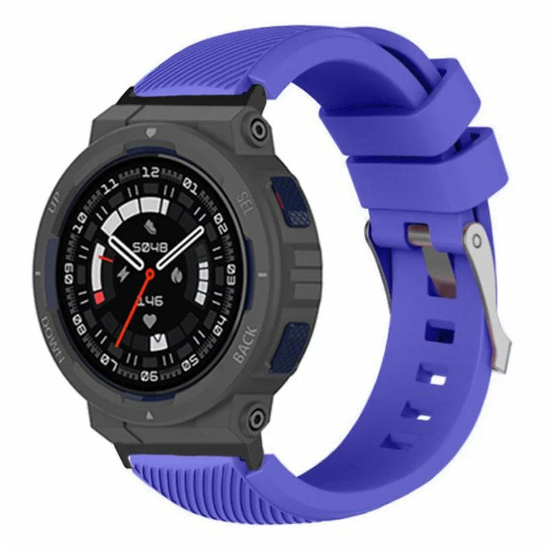 Huami Amazfit Active Edge A2212 Watch Band Twill Texture Silicone Strap Replacement - Mint Green