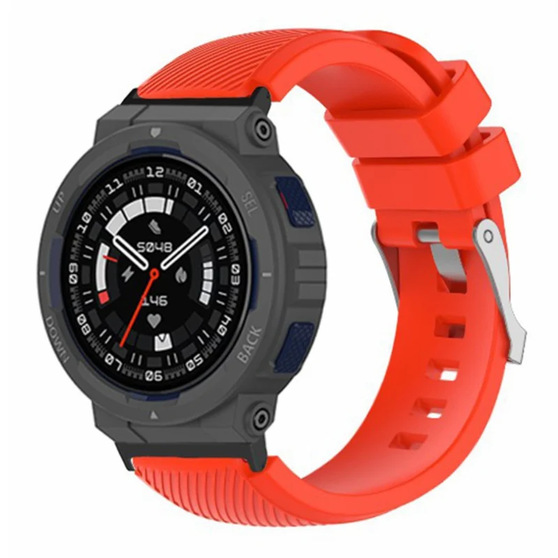 Huami Amazfit Active Edge A2212 Watch Band Twill Texture Silicone Strap Replacement - Mint Green
