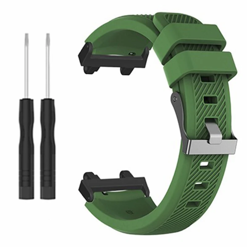 Huami Amazfit Active Edge A2212 Watch Band Twill Texture Silicone Strap Replacement - Mint Green
