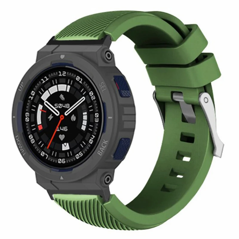 Huami Amazfit Active Edge A2212 Watch Band Twill Texture Silicone Strap Replacement - Mint Green