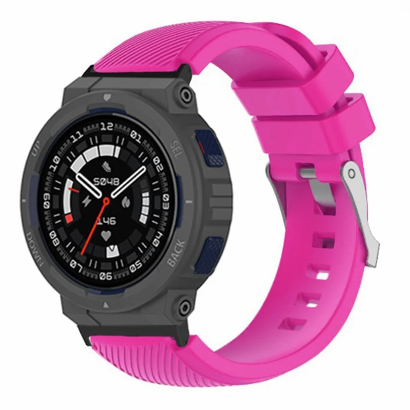 Huami Amazfit Active Edge A2212 Watch Band Twill Texture Silicone Strap Replacement - Mint Green