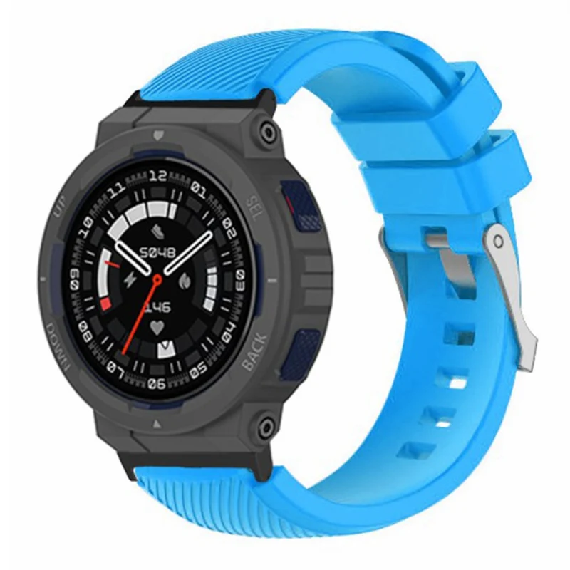 Huami Amazfit Active Edge A2212 Watch Band Twill Texture Silicone Strap Replacement - Mint Green