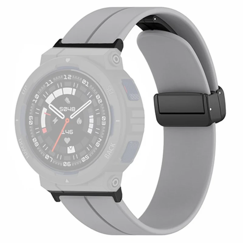 Huami Amazfit Active Edge A2212 Watch Band Silicone Wrist Strap with Magnetic Folding Buckle