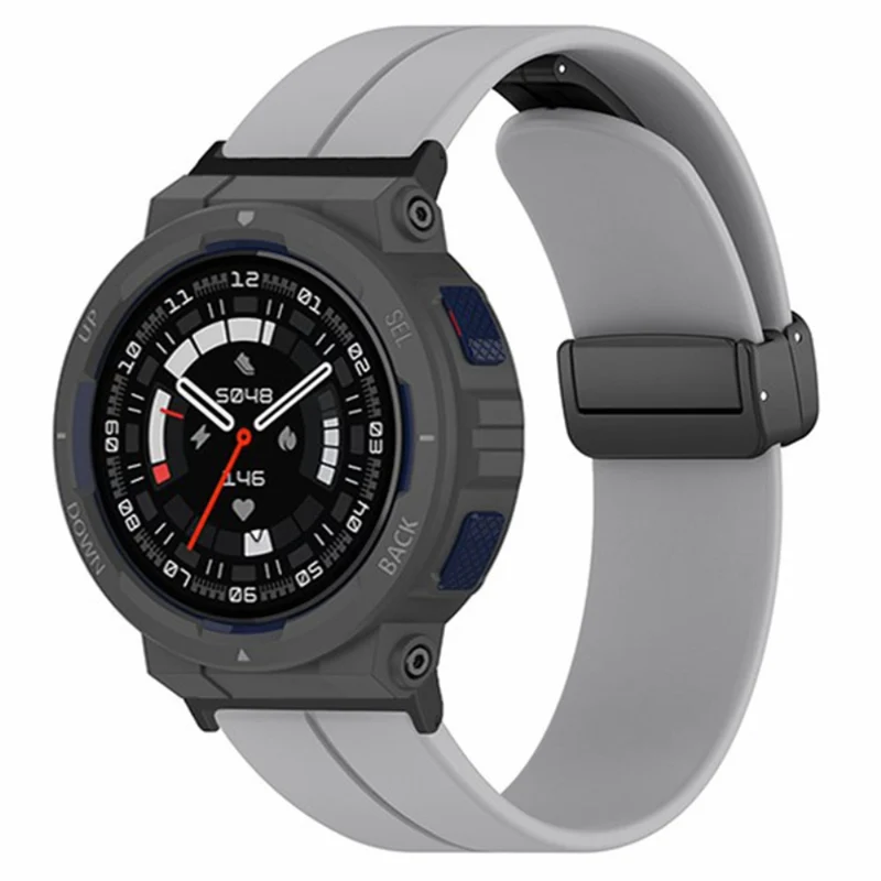 Huami Amazfit Active Edge A2212 Watch Band Silicone Wrist Strap with Magnetic Folding Buckle