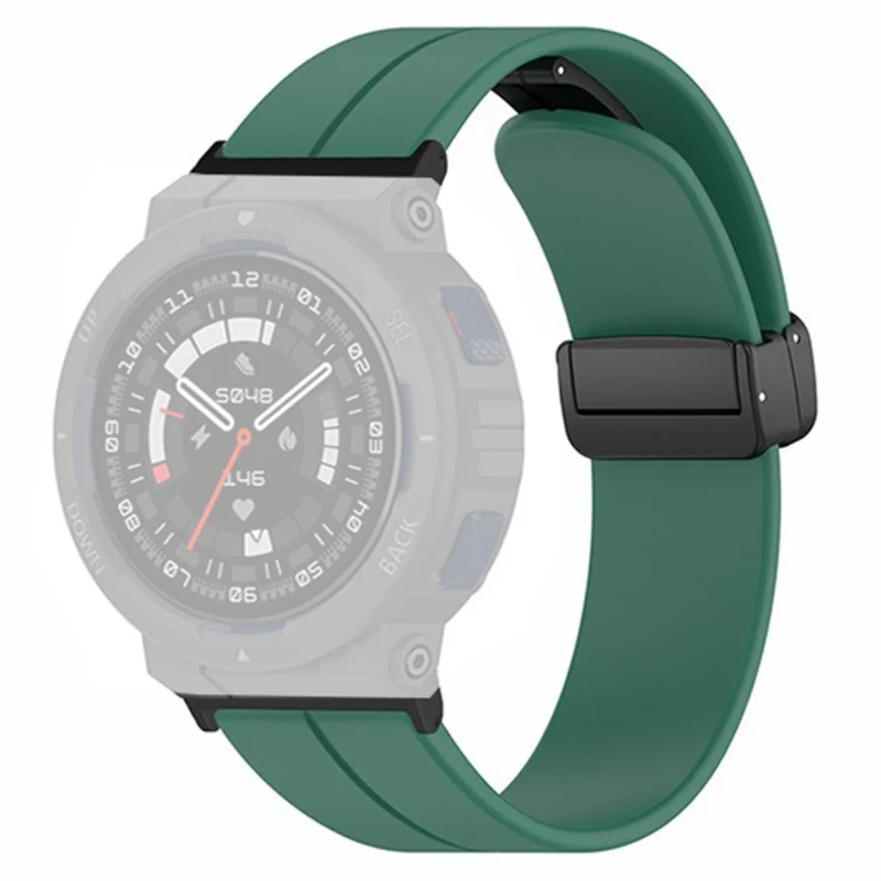 Huami Amazfit Active Edge A2212 Watch Band Silicone Wrist Strap with Magnetic Folding Buckle