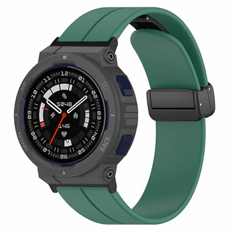 Huami Amazfit Active Edge A2212 Watch Band Silicone Wrist Strap with Magnetic Folding Buckle