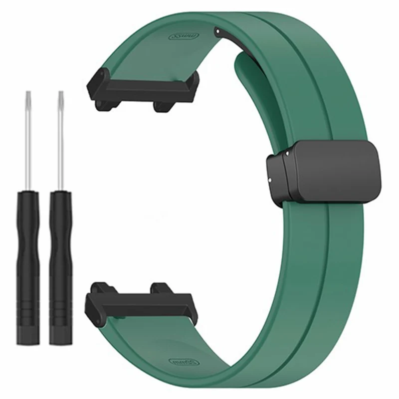 Huami Amazfit Active Edge A2212 Watch Band Silicone Wrist Strap with Magnetic Folding Buckle