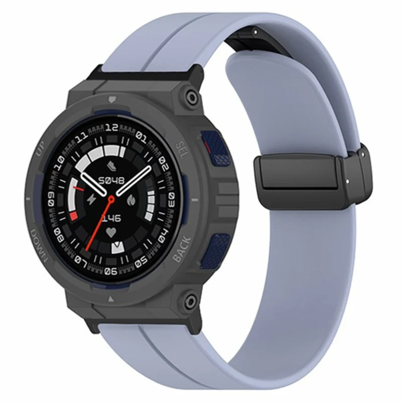 Huami Amazfit Active Edge A2212 Watch Band Silicone Wrist Strap with Magnetic Folding Buckle