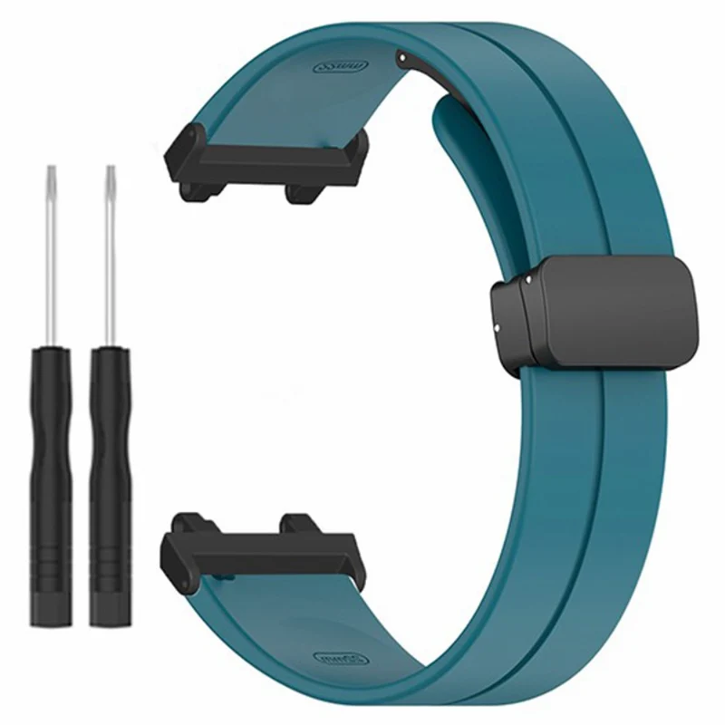 Huami Amazfit Active Edge A2212 Watch Band Silicone Wrist Strap with Magnetic Folding Buckle
