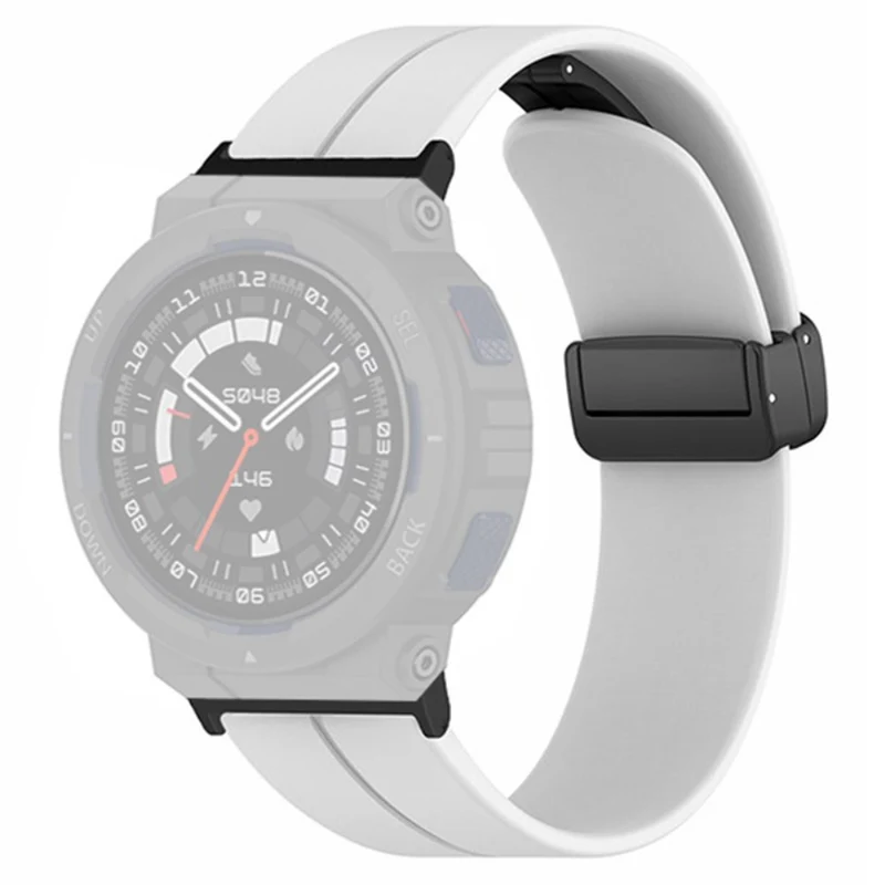 Huami Amazfit Active Edge A2212 Watch Band Silicone Wrist Strap with Magnetic Folding Buckle