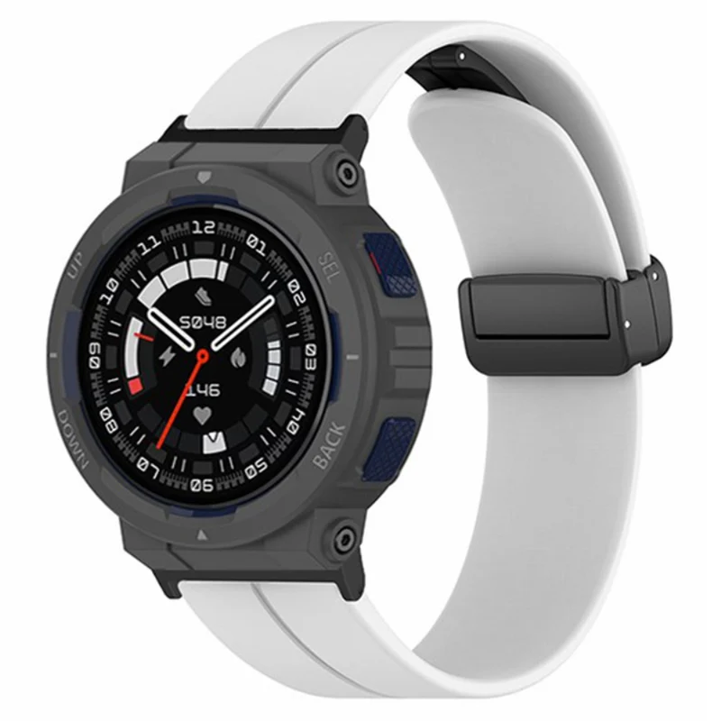 Huami Amazfit Active Edge A2212 Watch Band Silicone Wrist Strap with Magnetic Folding Buckle