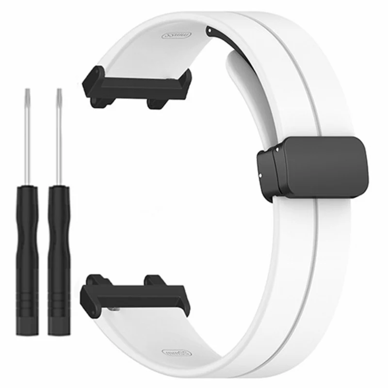 Huami Amazfit Active Edge A2212 Watch Band Silicone Wrist Strap with Magnetic Folding Buckle