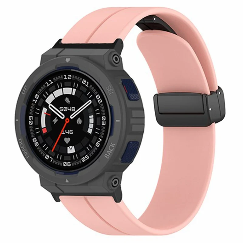 Huami Amazfit Active Edge A2212 Watch Band Silicone Wrist Strap with Magnetic Folding Buckle