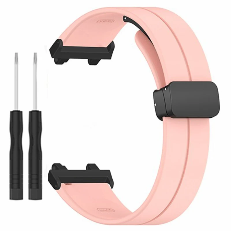 Huami Amazfit Active Edge A2212 Watch Band Silicone Wrist Strap with Magnetic Folding Buckle