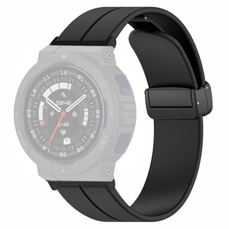 Huami Amazfit Active Edge A2212 Watch Band Silicone Wrist Strap with Magnetic Folding Buckle