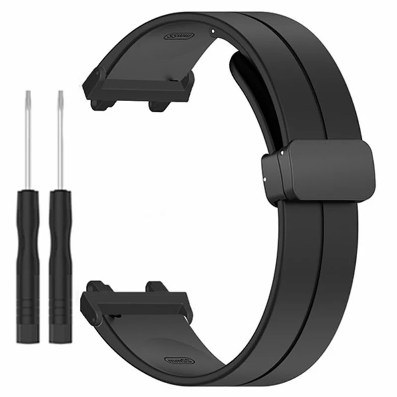 Huami Amazfit Active Edge A2212 Watch Band Silicone Wrist Strap with Magnetic Folding Buckle