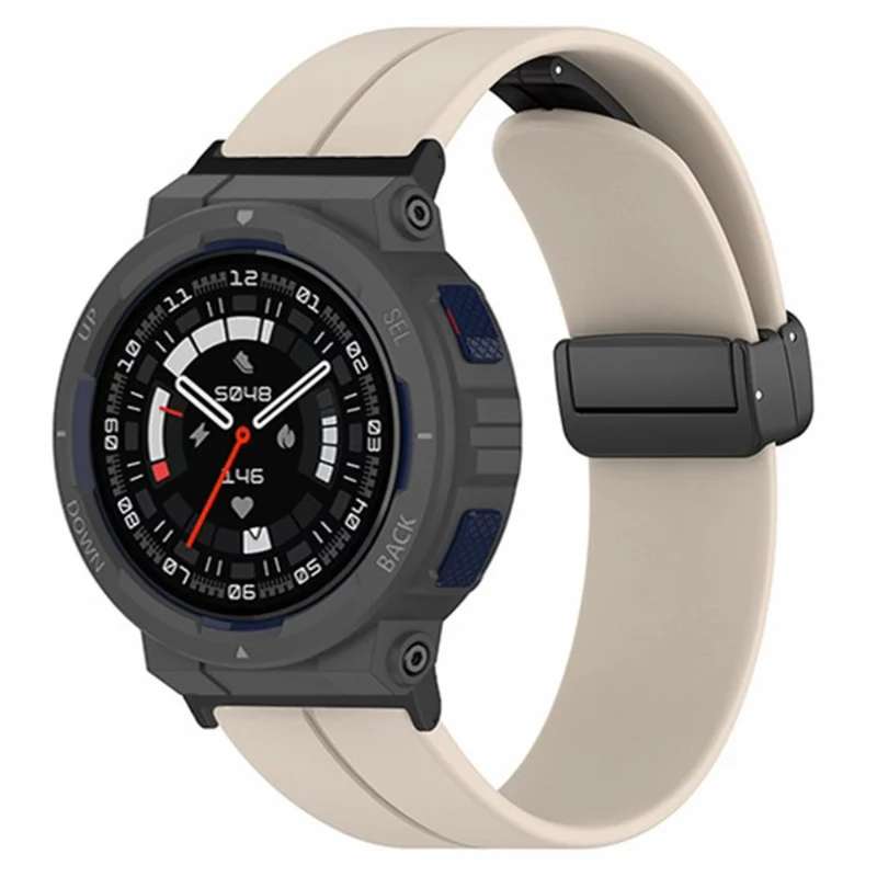Huami Amazfit Active Edge A2212 Watch Band Silicone Wrist Strap with Magnetic Folding Buckle