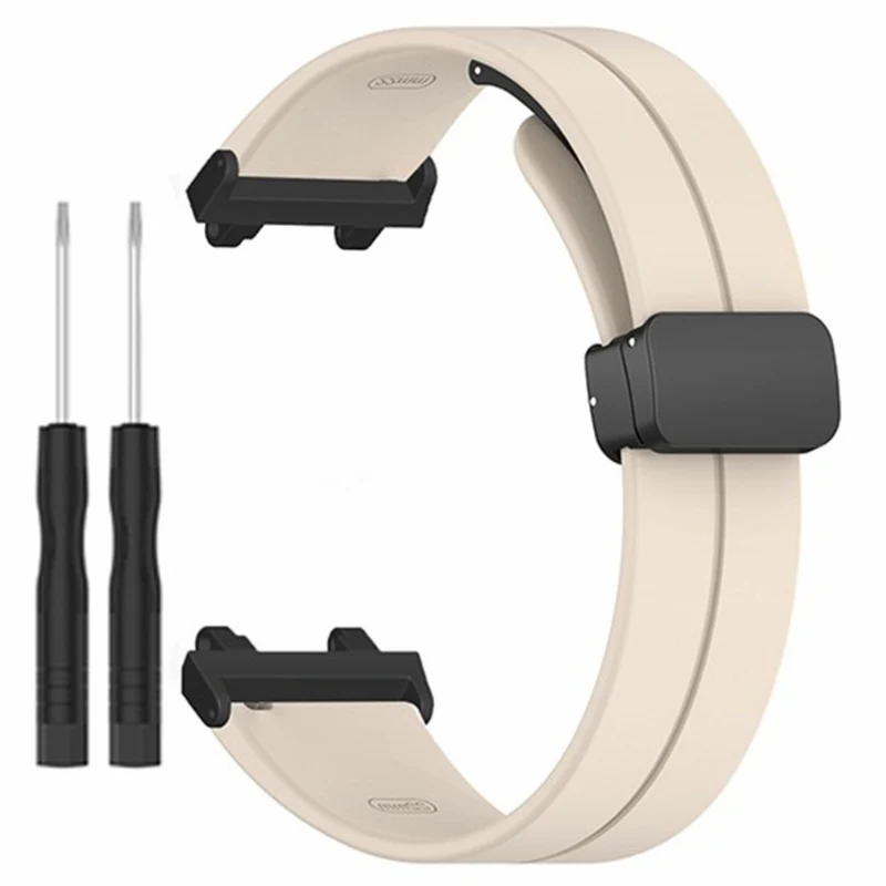 Huami Amazfit Active Edge A2212 Watch Band Silicone Wrist Strap with Magnetic Folding Buckle