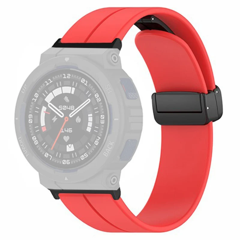 Huami Amazfit Active Edge A2212 Watch Band Silicone Wrist Strap with Magnetic Folding Buckle