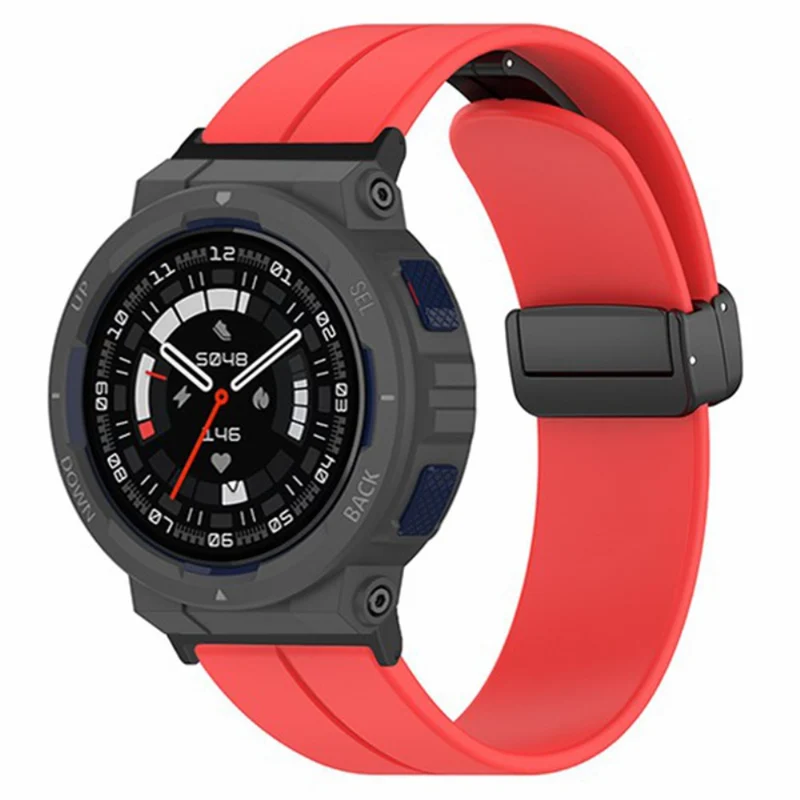 Huami Amazfit Active Edge A2212 Watch Band Silicone Wrist Strap with Magnetic Folding Buckle