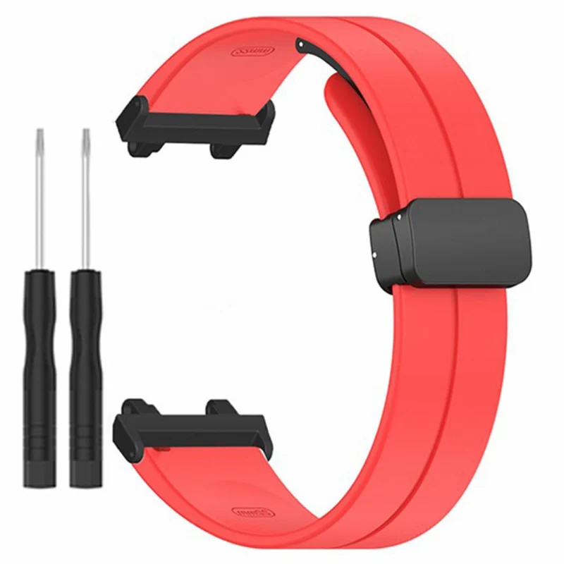 Huami Amazfit Active Edge A2212 Watch Band Silicone Wrist Strap with Magnetic Folding Buckle
