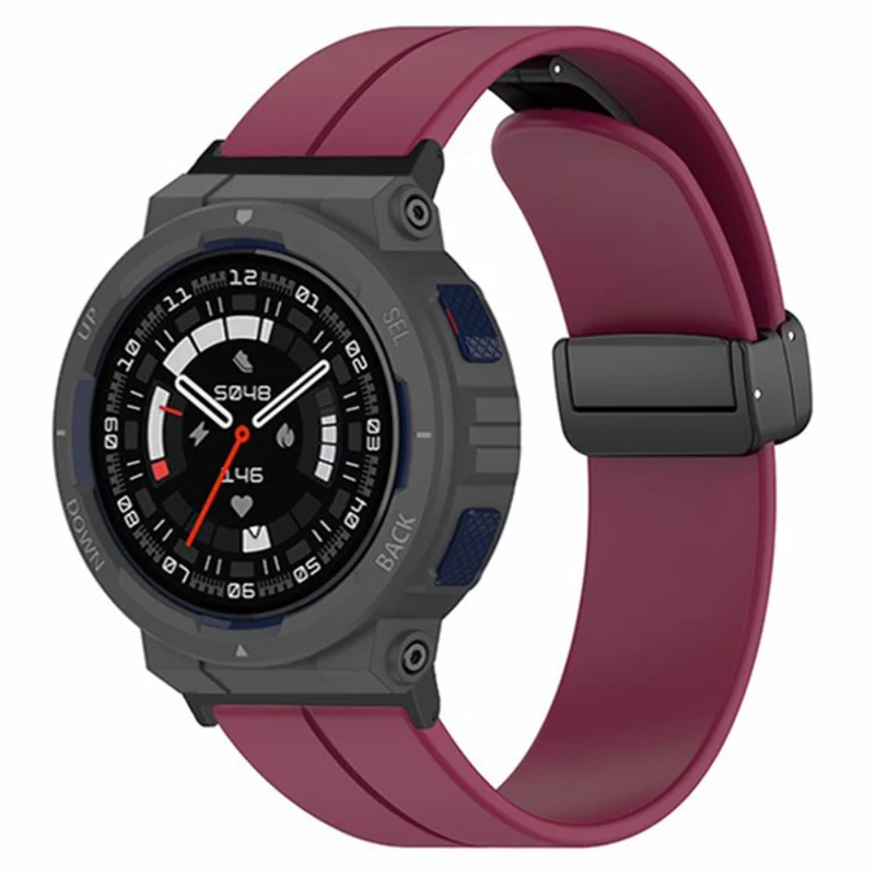 Huami Amazfit Active Edge A2212 Watch Band Silicone Wrist Strap with Magnetic Folding Buckle